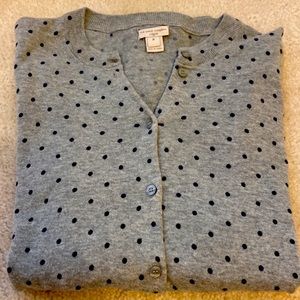 J. Crew Cardigan Polka Dot